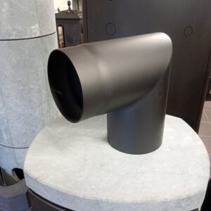 RÖRBÖJ 90° 130MM MED SOTLUCKA