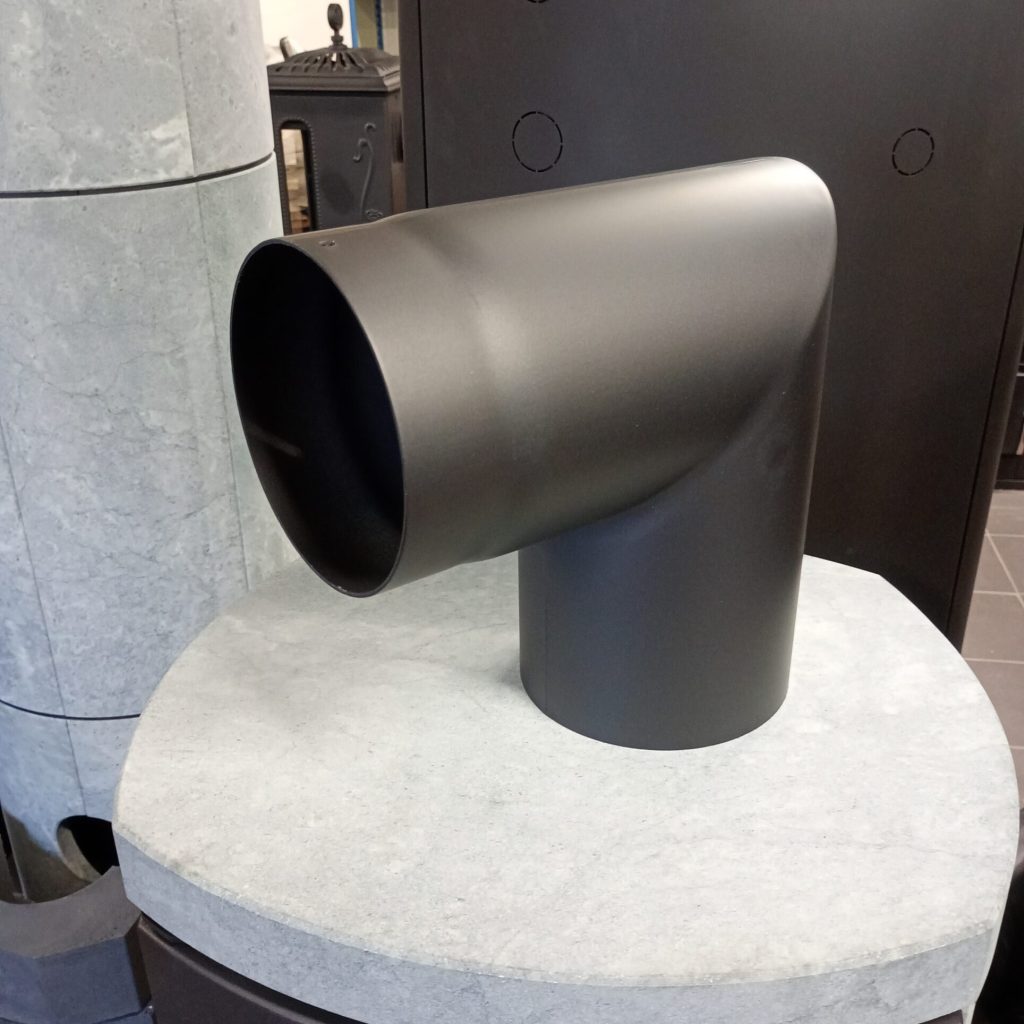 Rökrör 90 grader inkl sotlucka 1
